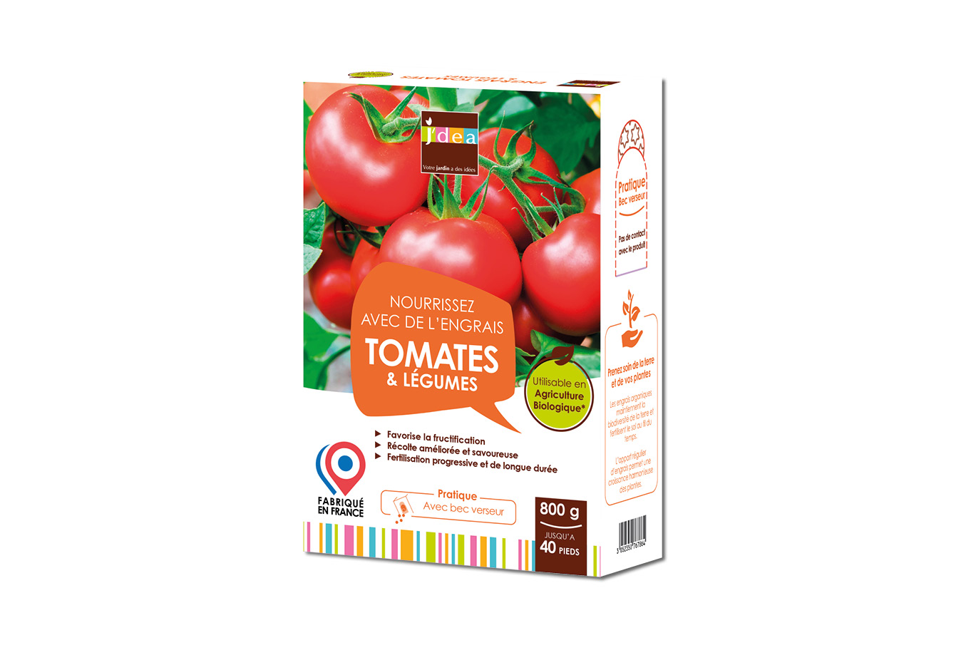 Engrais Tomates & Légumes 800 g - J'DEA