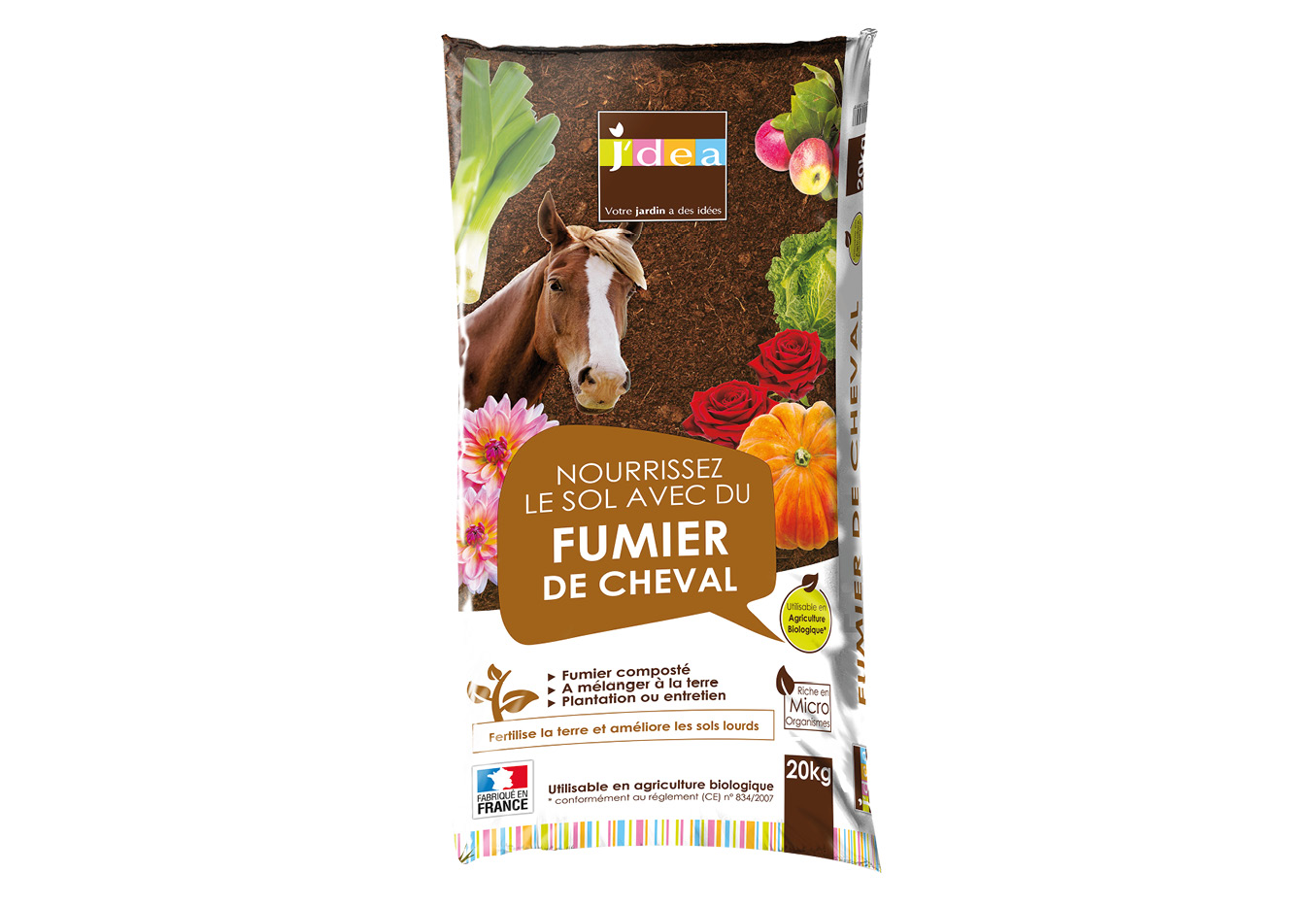 FUMIER DE CHEVAL 20 KG - J'DEA